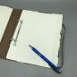 Preview: Ordner Ringbuch A5 braun Ringmechanik Stift